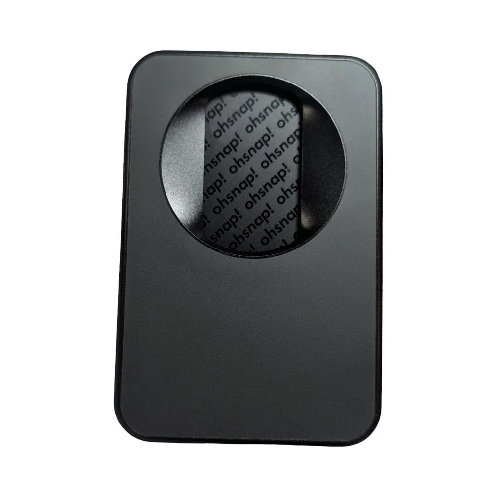 Gg3-U OhSnap Snap Magnetic MagSafe Phone Grip RFID Card Wallet - Black ⬇️
